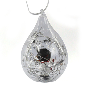 Resina unico personalizzato mini pupazzo di neve palla d'acqua decorazione ornamento di vetro - Product Image 3