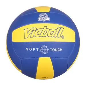 Soft Foam Microfiber Pu Volleyballen Kleurrijke Maat 5 Custom Beach Ballen College Training Opgeblazen Groothandel Volleybal Bal