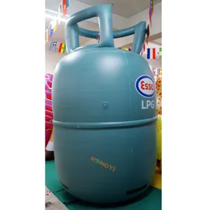 Fabrika doğrudan satışı helyum balon tipi dev PVC şişirilebilir lpg gaz silindiri gaz tankı