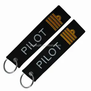 Embroidered CREW Pilot Keychain