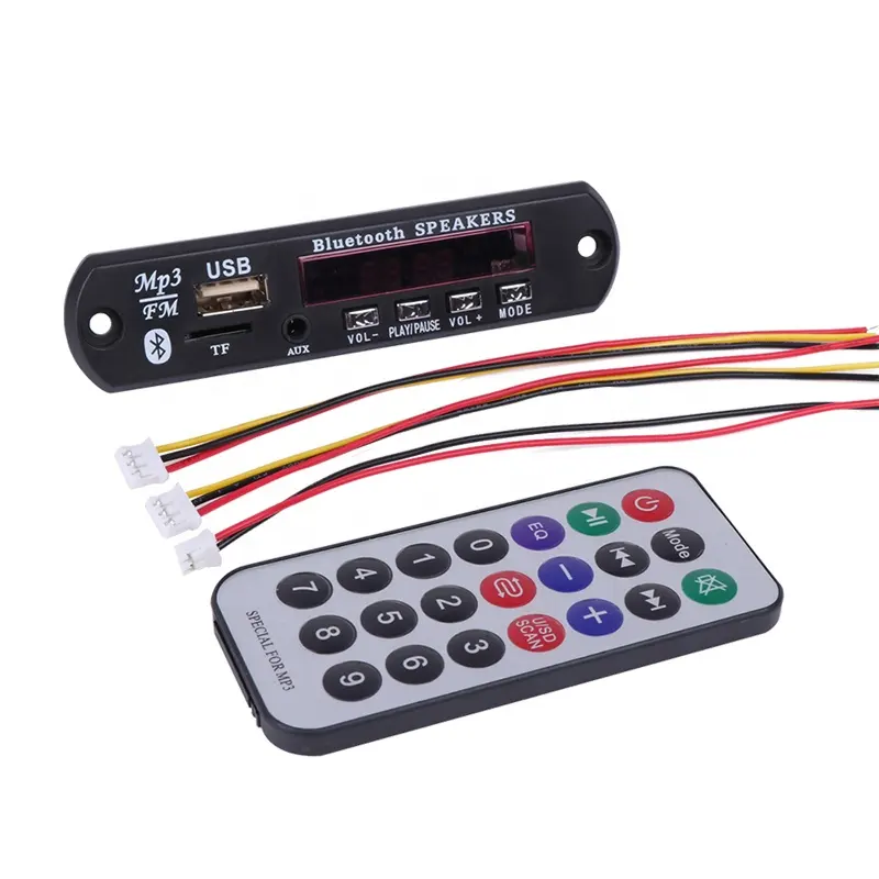 J & Q Professionele Fabrikant Van Usb Fm Decoder Sd Speler Module Mp3 12V