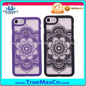 Fábrica al por mayor para el iphone 7 Caja Del Teléfono En Relieve Hollow <span class=keywords><strong>Stramonium</strong></span> PC, para el iphone 7 Caso - Product Image 2