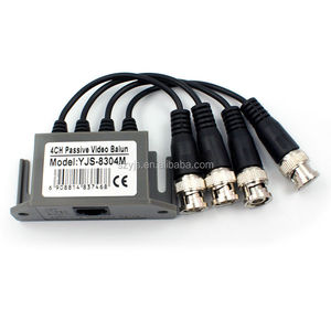 HDTVI/HDCVI/AHD-sistema de vigilancia 4 canales UTP vídeo <span class=keywords><strong>Balun</strong></span> con 4 pcs <span class=keywords><strong>pigtail</strong></span> - Product Image 1