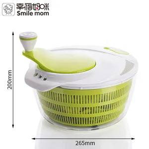 Smile Mom Bán Sỉ Spinner Salad Nhựa Lớn Hướng Dẫn Sử Dụng Salad Spinner Với Khóa Clips