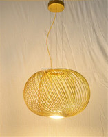 (XCP6542) 2016 nouveau lustre Anwar lampe T30 suspension moderne LED noir métal fer matériel suspension lampe métal maille E27 95