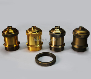 Mới nhất cổ điển Đồng giữ đèn thiết kế cổ điển cho ánh sáng mặt dây chuyền <span class=keywords><strong>E27</strong></span> cơ sở 250V đồng thau và vật liệu nhôm vít phong cách - Product Image 6