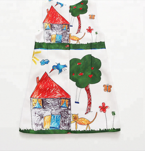 Abito senza maniche di alta qualità con stampa Graffiti Tree House / Abito <span class=keywords><strong>da</strong></span> bambina con cartoni animati - Product Image 2