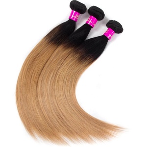 Jockcelie — Extensions de cheveux, tissage vierge de bonne qualité, couleur ombré 1B/27, vente en gros - Product Image 1
