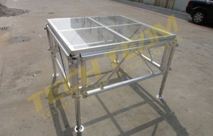 4ft * 4ft quadrato di vetro/acrilico fase di nozze elegante piattaforma di Truss display per luoghi di eventi - Product Image 3