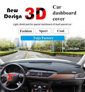 Taijs Factory 3D Car Dashboard protective mat for Audi Accord Non slip dash board cover For A3 A6L A4L