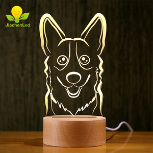 Venta al por mayor decorativa Led lindo perro lámpara <span class=keywords><strong>de</strong></span> <span class=keywords><strong>mesa</strong></span> <span class=keywords><strong>de</strong></span> <span class=keywords><strong>madera</strong></span> Base <span class=keywords><strong>de</strong></span> <span class=keywords><strong>madera</strong></span> lámpara <span class=keywords><strong>de</strong></span> escritorio Led - Product Image 1