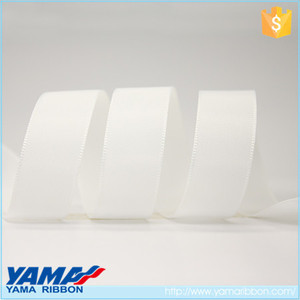 Poliester 1/8 pulgadas blanco tafeta cinta decorativa hermosa - Product Image 1