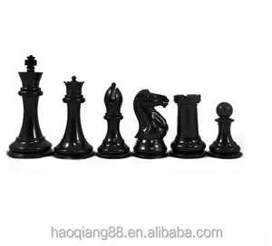 Plastic Chess Game Pieces With Custom Design Board