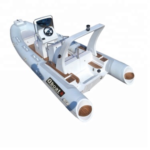 Barco inflable rígido marino de 5,8 M con certificado CE, yate de costilla Hypalon de fibra de vidrio con motor fuera de borda para patrulla y navegación - Product Image 4