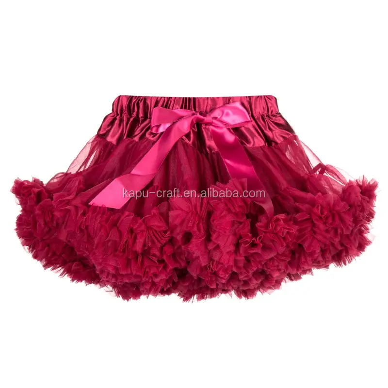 Topkwaliteit zomer pettiskirt baby doek chiffon ruffle tutu rok meisjes kleding korte rok in voorraad