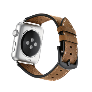 Amazon Sıcak Satış Kahverengi Deri Band Için iWatch 1 2 <span class=keywords><strong>3</strong></span>, Apple Için Watchband İzle Gruplar 38mm 42mm - Product Image 6