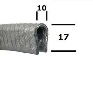 <span class=keywords><strong>Profil</strong></span> <span class=keywords><strong>de</strong></span> protection en PVC, 2 plaques, bords métalliques - Product Image 1