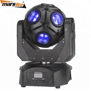 Marslite Lampu Sorot Sepak Bola, Peralatan Dj Lampu Panggung Led Rotasi 360 Derajat 12*10W DMX