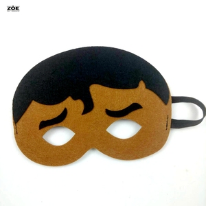 Muestra gratis Reutilizable Respetuoso del medio ambiente Fieltro FaceMasks negro de fieltro para los niños - Product Image 6