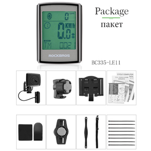 <span class=keywords><strong>Computer</strong></span> da Bicicletta ROCKBROS Impermeabile con Display LCD Retroilluminato Cronometro Wireless per Ciclismo - Product Image 4