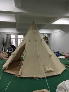 <span class=keywords><strong>Tente</strong></span> de camping imperméable en toile 100% coton, 5x5, <span class=keywords><strong>tipi</strong></span> indien, extérieur, <span class=keywords><strong>hiver</strong></span> - Product Image 3