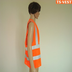 Precio <span class=keywords><strong>bajo</strong></span> ropa hi vis de la camiseta 120 gsm poliéster naranja reflectante corriendo <span class=keywords><strong>chaleco</strong></span> - Product Image 2