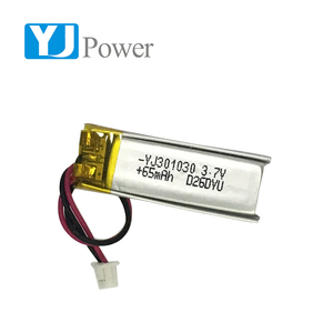 Longevo lipo batería 301030 65 mAh <span class=keywords><strong>3</strong></span>,7 V batería de polímero de litio para bluetooth - Product Image 1