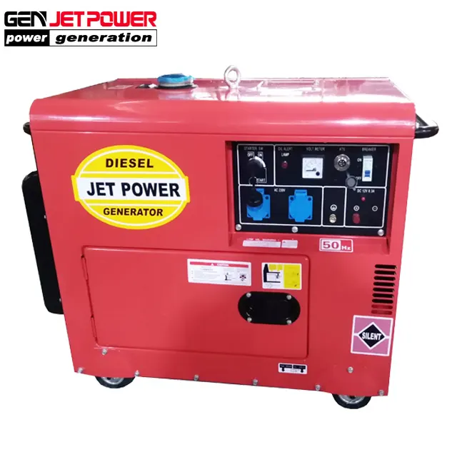 Uso domestico generatore diesel di tipo silenzioso generatore diesel 5kva 3 fasi piccolo insonorizzate generatore diesel 5kw