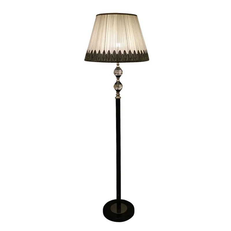 Simig lâmpada de mesa vertical simples, lâmpada de mesa projetora de pano cristal luz de chão com quente romântico