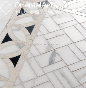Italian marmor bodenbelag blume grenze designs für projekte