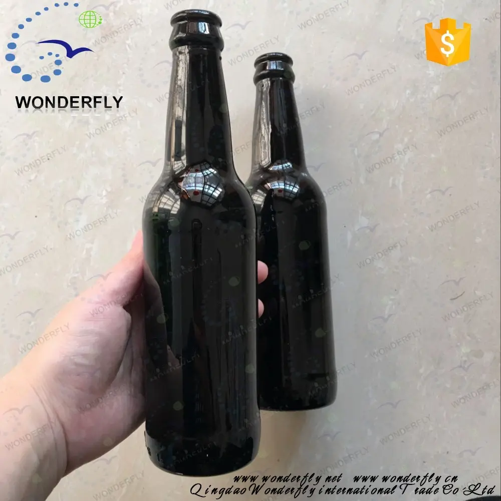 Wholesale Chinaサプライヤー高品質33cl黒空のビールボトル