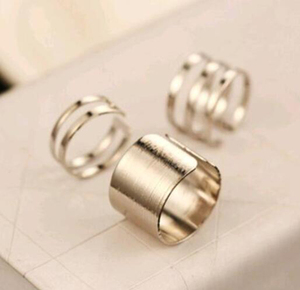Anillos de nudillo de dedo Midi para mujer, Top de moda delicado y chapado en oro, bandas Punk simples y elegantes - Product Image 2
