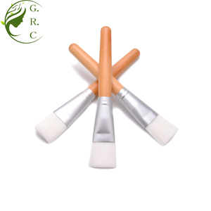 Doğal ahşap renk yüz maskesi fırçası tüm maskeleri laminasyon kendi logo private label - Product Image 6