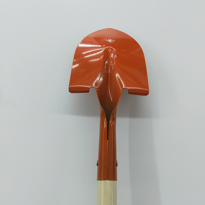 <span class=keywords><strong>Pala</strong></span> de jardín <span class=keywords><strong>pequeña</strong></span> de acero para exteriores, hoja de 8 pulgadas, ángulo de 100-110 grados, longitud total de 67 cm, mango de madera recto, marca HONG XIANG. - Product Image 2