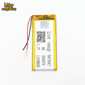 Hot sale 354070 1100 mAh 3,7 V LiPo battery small lithium battery solar cell for Blood Glucose - Product Image 1