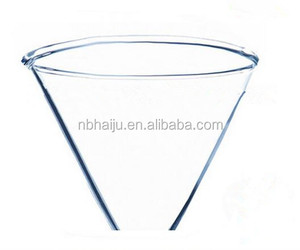 กรวยกรองแก้วไร้สารตะกั่วทรงสามเหลี่ยมก้านสั้น 60 มม. สำหรับห้องปฏิบัติการเคมี - Product Image 2