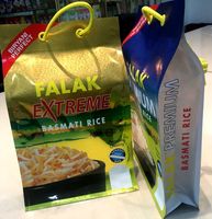 Emballage de sac de riz en plastique personnalisé avec poignée, impression personnalisée, Basmati, 1 kg, 2 kg, 5 kg, 10 kg