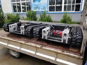 Резиновая гусеничная лента умный робот шасси автомобиля запчасти для ходовой на платформе - Product Image 3