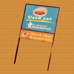 Pavement pliable un support de cadre support de poteau d'angle en acier <span class=keywords><strong>porte</strong></span>-<span class=keywords><strong>affiche</strong></span> de publicité immobilière - Product Image 3