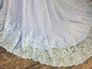 Robe de mariée <span class=keywords><strong>bleu</strong></span> glacé, Photo réelle sur mesure, de haute qualité, luxe, - Product Image 6
