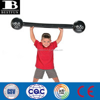 Haltères gonflables durables personnalisés d'enfants de PVC pour des enfants-jouets sûrs d'exercice d'explosion pour des activités de forme physique de Playtime