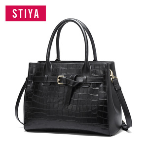 100% cuero genuino cocodrilo impresión bolsos mujeres personalizadas logotipo señoras Tote Bag - Product Image 1