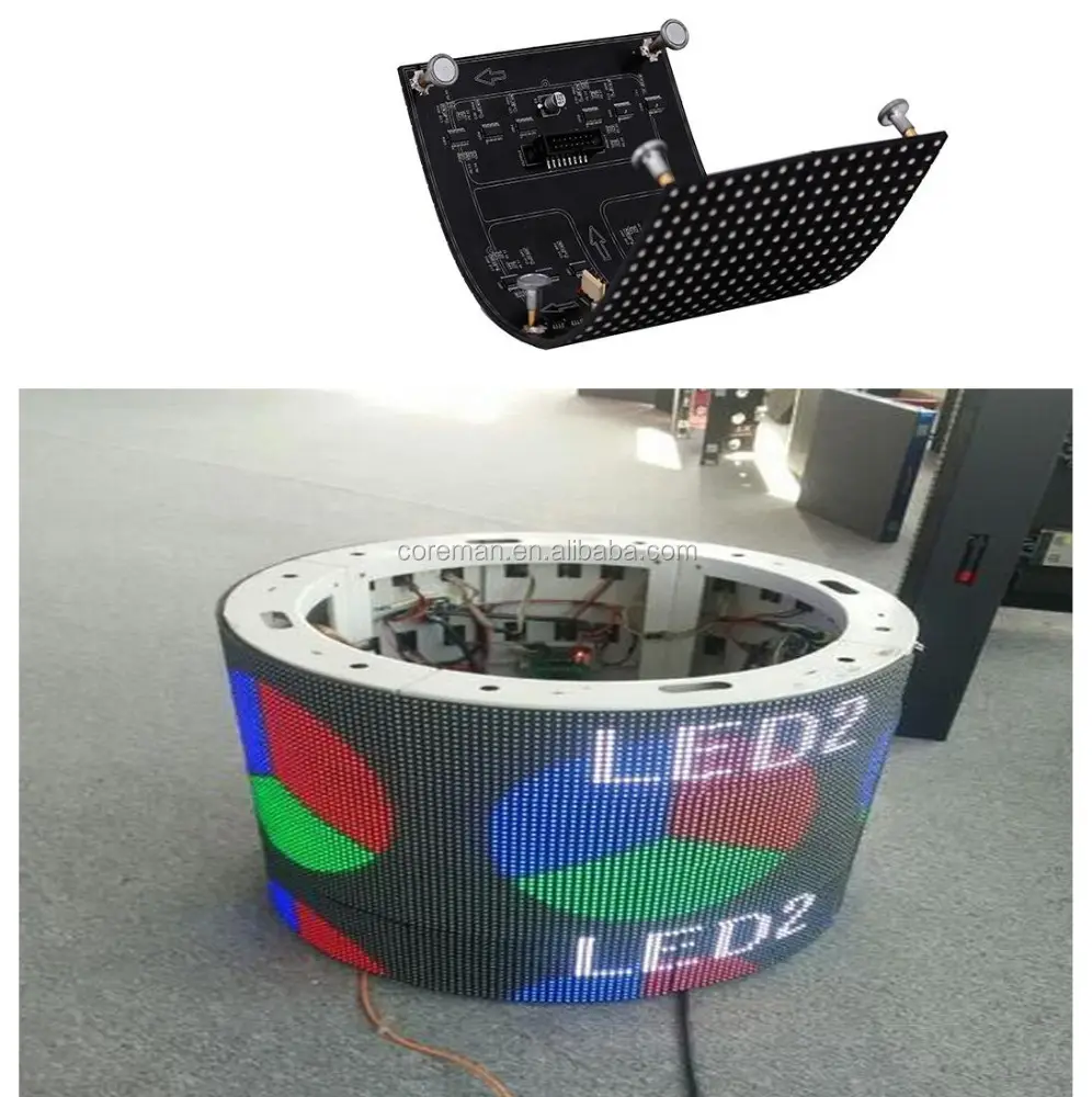 best price p3 p4 p5 p6 p7 p8 p10 advertising led display outdoor X V special shape soft led module panel