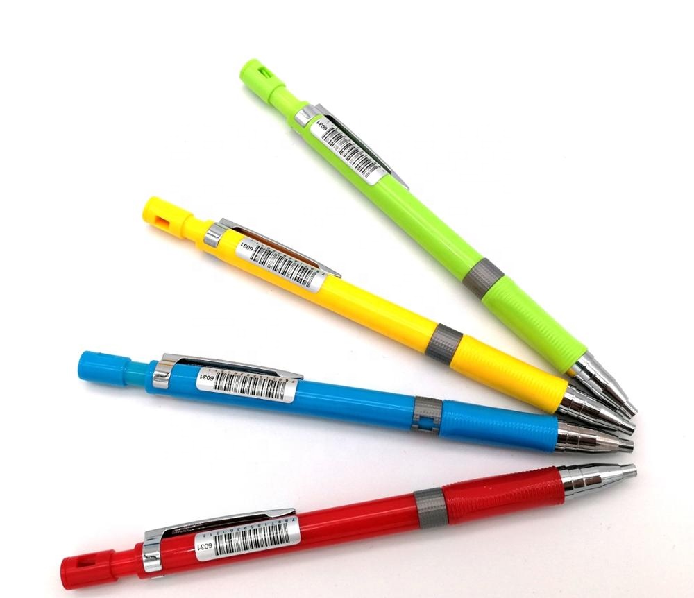 Пластиковый металлический механический карандаш круглой формы без верхнего ластика классическая модель удобная ручка 2,0 мм