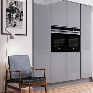 2021 Vermonhouse Light <strong>Grey</strong> High Gloss Kitchen <strong>Cabinets</strong> Modern - Product Image 3