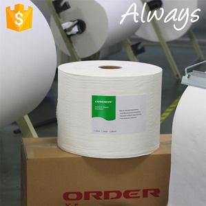 Rouleau de papier toile industrielle jumbo de 900 pièces, lingettes de nettoyage d'<span class=keywords><strong>atelier</strong></span> blanches - Product Image 6