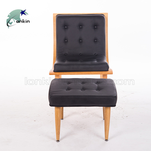 Hot Bán Phòng Khách Cánh Tay Đồ Nội Thất Sang Trọng Da Ngả Ngồi Có Thể Ngả Ghế Với Ottoman - Product Image 1