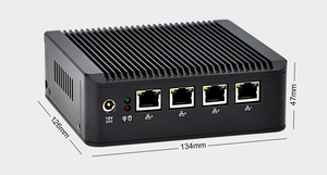 4 Gigabit Nic ruta <span class=keywords><strong>Firewall</strong></span> sin ventilador J1900 Pfsense Mini Pc - Product Image 3