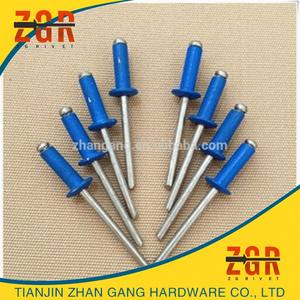 Fournisseur chinois de rivets aveugles en aluminium peints en brun clair DIN7337, offre toutes les couleurs pour la <span class=keywords><strong>pose</strong></span> de conduits - Product Image 4