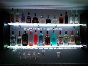 Porte-<span class=keywords><strong>vin</strong></span> mural en acrylique personnalisé à led, support à <span class=keywords><strong>vin</strong></span> - Product Image 4